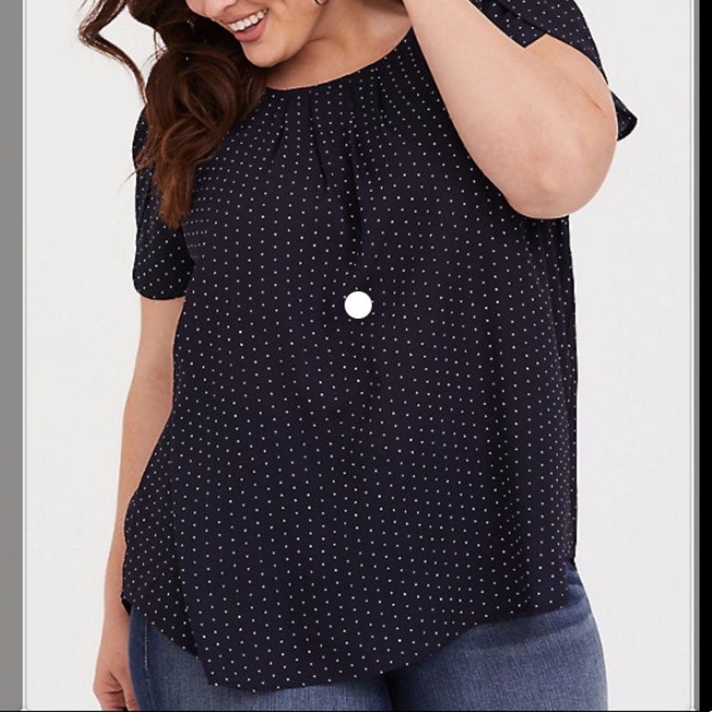 Torrid short sleeve blouse